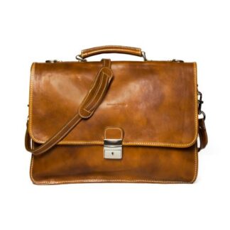 CARTELLA DA LAVORO IN PELLE “PIAZZA DI SPAGNA” a 2 scomparti