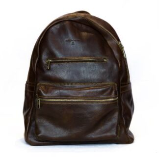 ZAINO IN PELLE “CIRCO MASSIMO” - Misura grande per documenti A4 o computer
