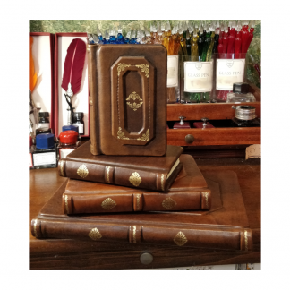 Diario in pelle “ORO ANTICO ”– copertina rigida