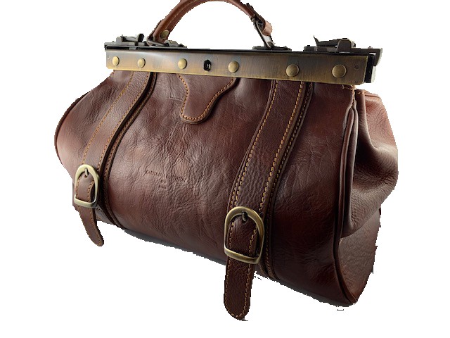 BORSA DA DONNA IN PELLE “MEDICO” con tracolla in pelle - immagine 5