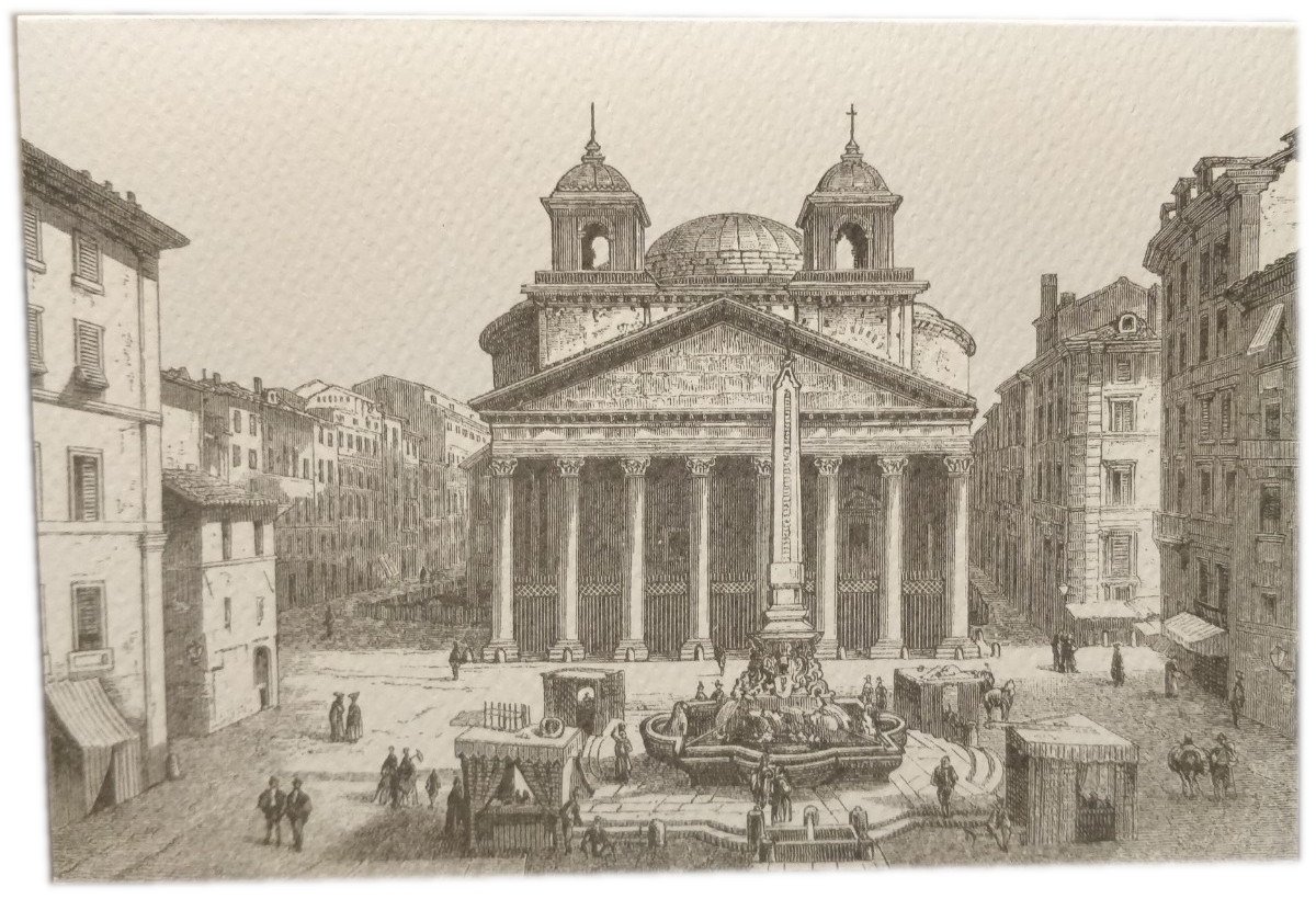 SCATOLA CONTENENTE 10 BIGLIETTI DOPPI E BUSTE CON VEDUTE DI ROMA - Image 7