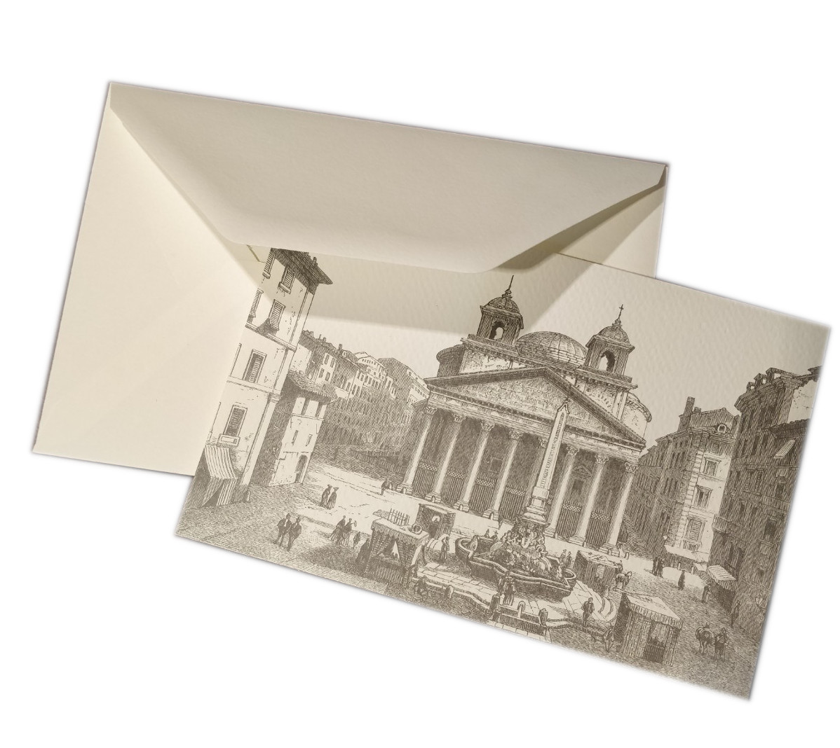 SCATOLA CONTENENTE 10 BIGLIETTI DOPPI E BUSTE CON VEDUTE DI ROMA - Image 8