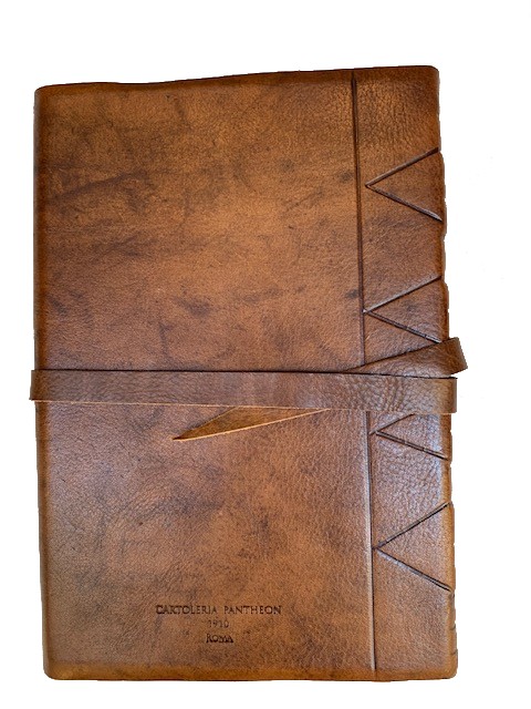 Diario in pelle “RUSTICO”– chiusura con baltina in pelle e laccio - Image 6