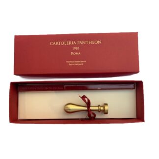 SIGILLI PER CERALACCA in ottone cm. 2 Ø "SET MANICO OTTONE GRANDE"