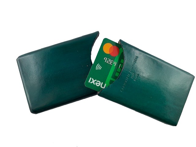 Porta carte di credito o porta biglietti da visita in pelle - immagine 2