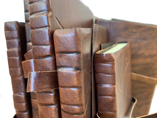 Diario in pelle “RUSTICO”– chiusura con baltina in pelle e laccio - Image 2