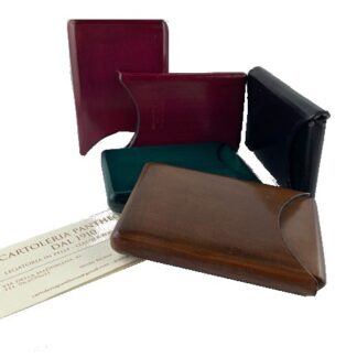 Porta carte di credito o porta biglietti da visita in pelle