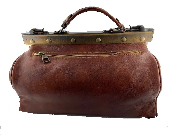 BORSA DA DONNA IN PELLE “MEDICO” con tracolla in pelle - immagine 6