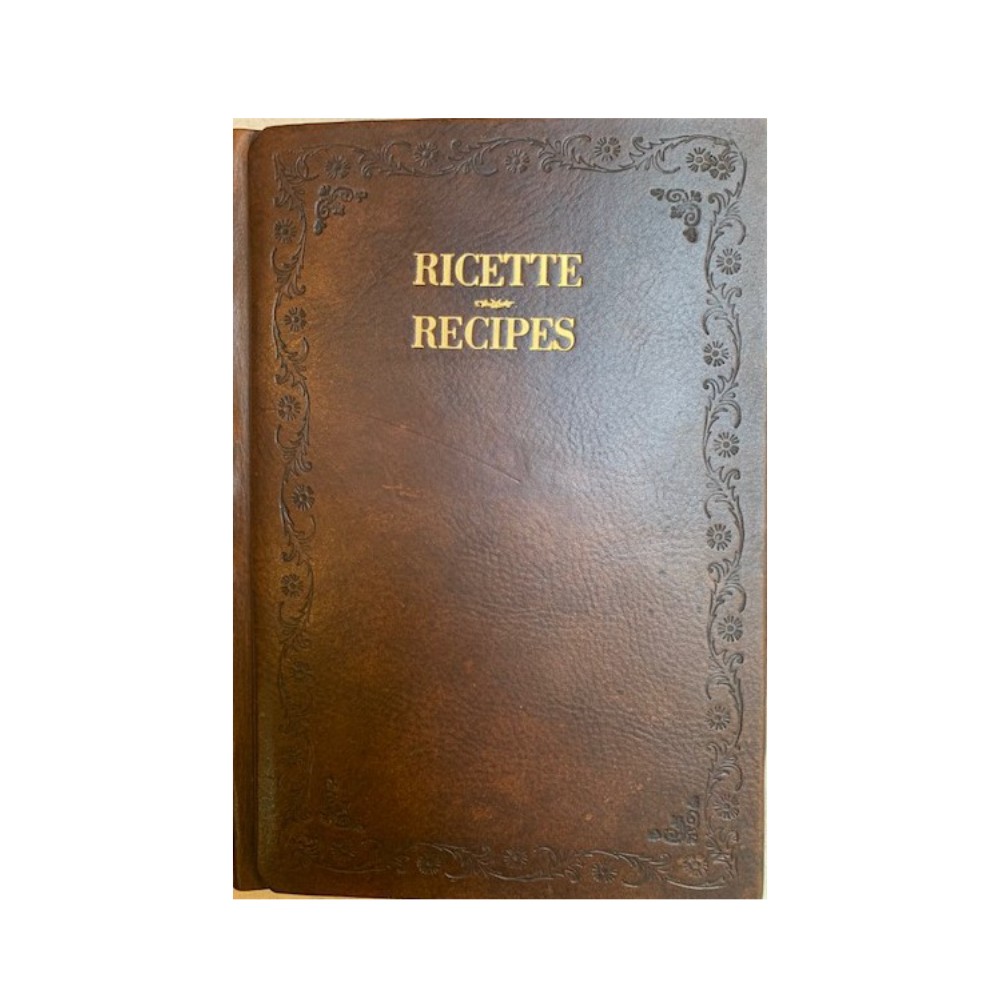 “LIBRO RICETTE IN PELLE” – copertina rigida