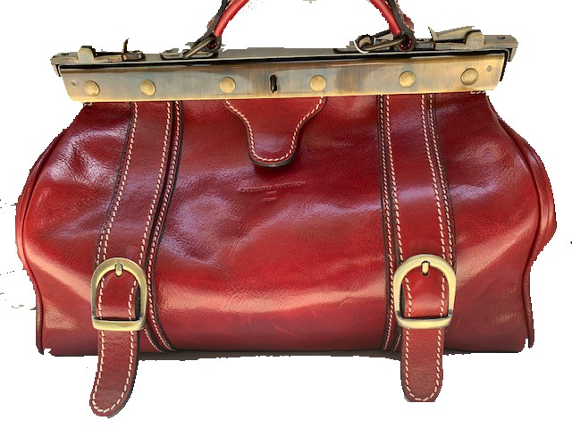 BORSA DA DONNA IN PELLE “MEDICO” con tracolla in pelle - immagine 2