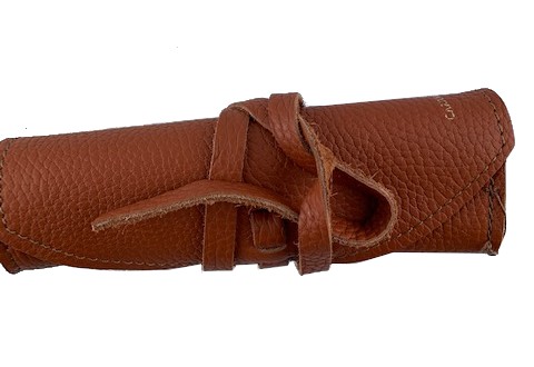 Porta penne in pelle – chiusura arrotolata con il laccio - Image 4