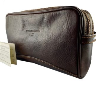 “BERNINI” TROUSSE DA TOILETTE UNISEX IN PELLE