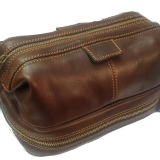 “MICHELANGELO” TROUSSE DA TOILETTE UNISEX IN PELLE