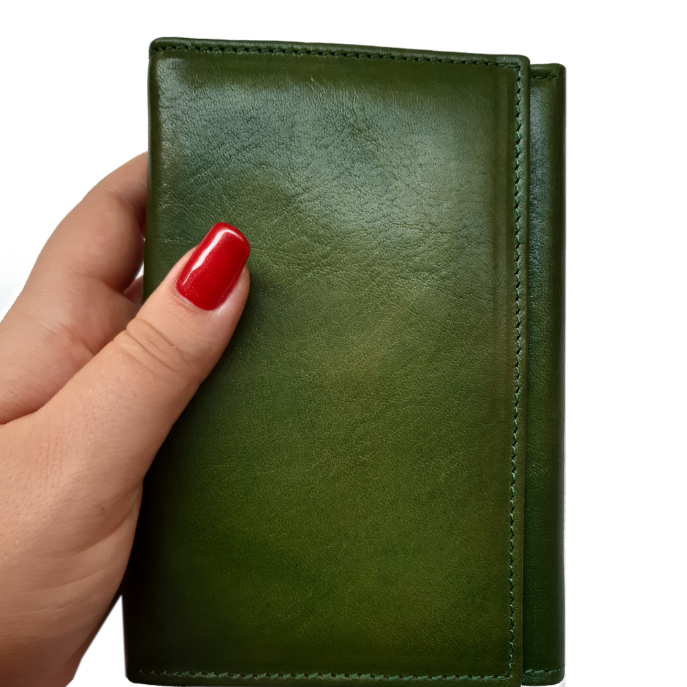 “PORTAFOGLI IN PELLE “ W - pelle di vitello – MISURA MEDIA - Image 14