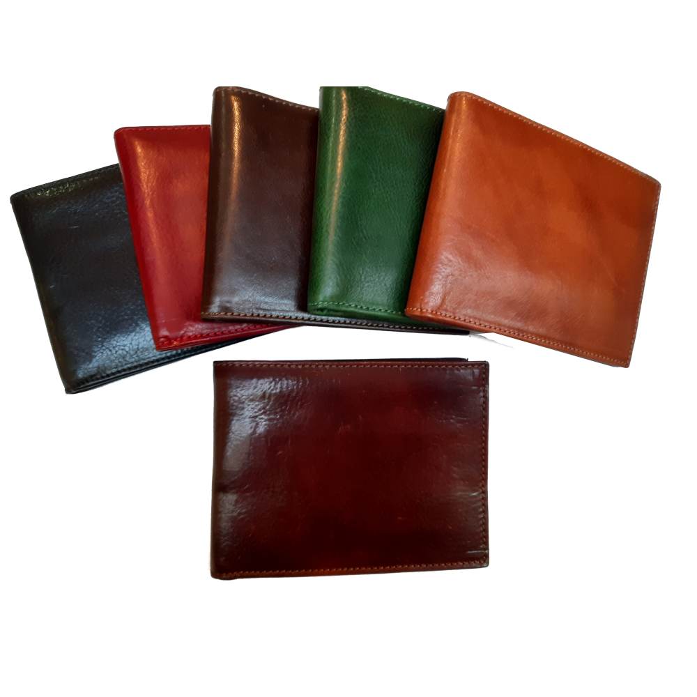 “PORTAFOGLIO IN PELLE “- pelle di vitello (Medio)