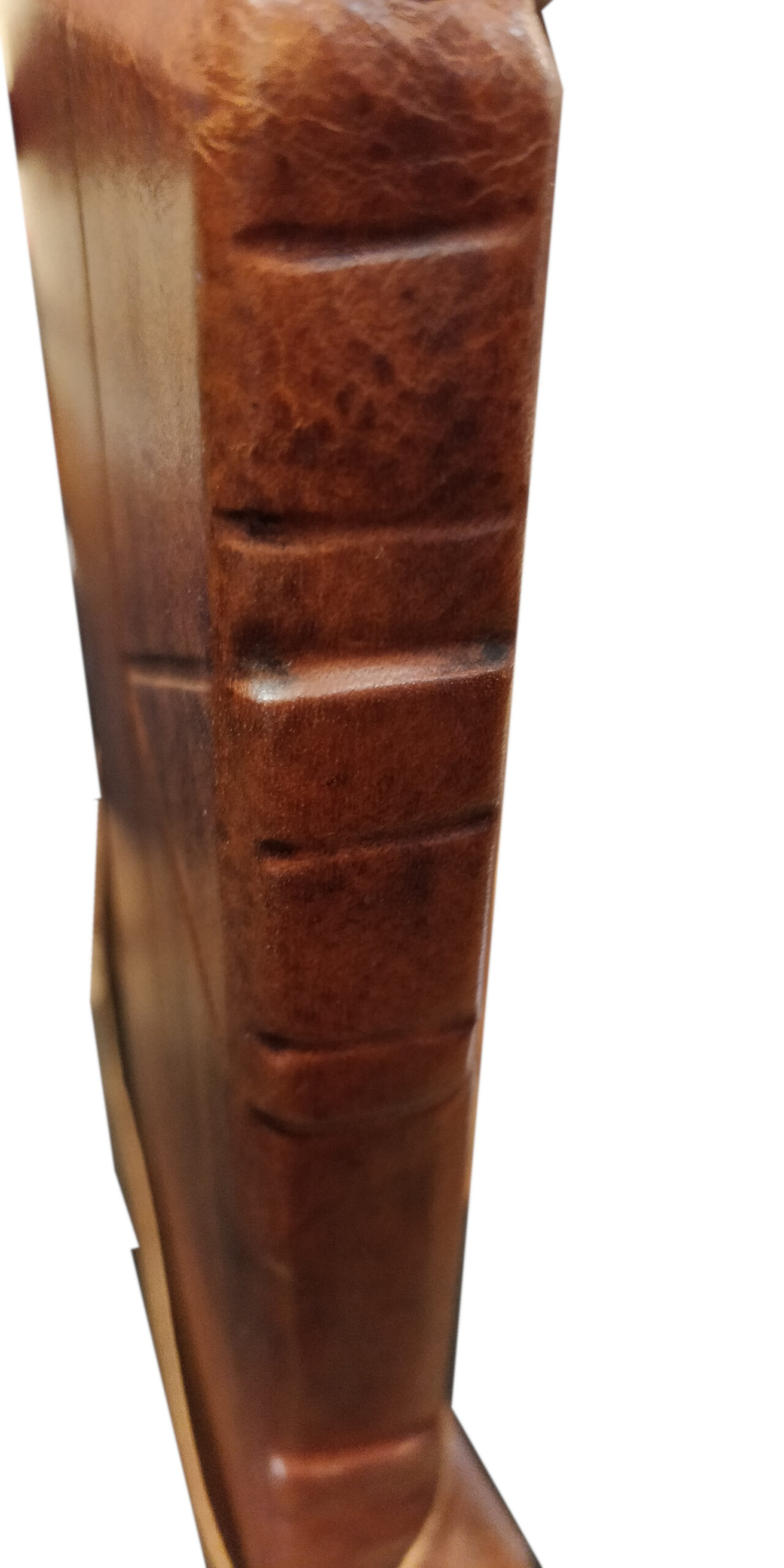 Libro firma in pelle “RUSTICO”– chiusura con baltina in pelle e laccio - Image 3