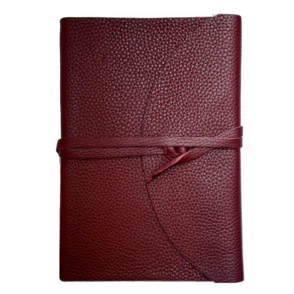 Libro firma in pelle “POETA”– chiusura con baltina in pelle e laccio - immagine 9