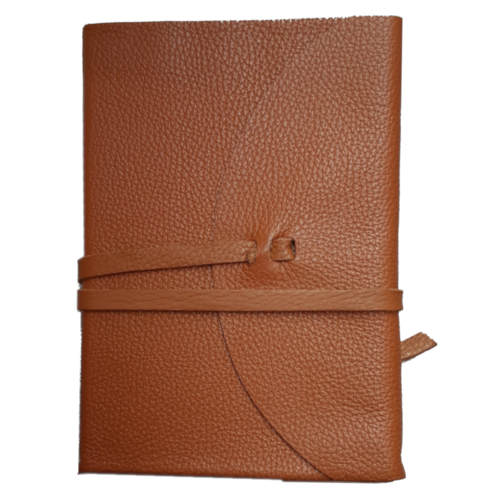 Libro firma in pelle “POETA”– chiusura con baltina in pelle e laccio - immagine 7