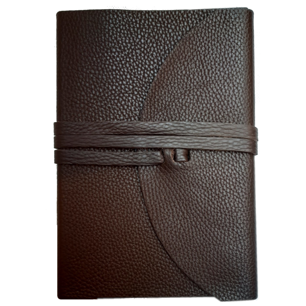 Libro firma in pelle “POETA”– chiusura con baltina in pelle e laccio - immagine 6