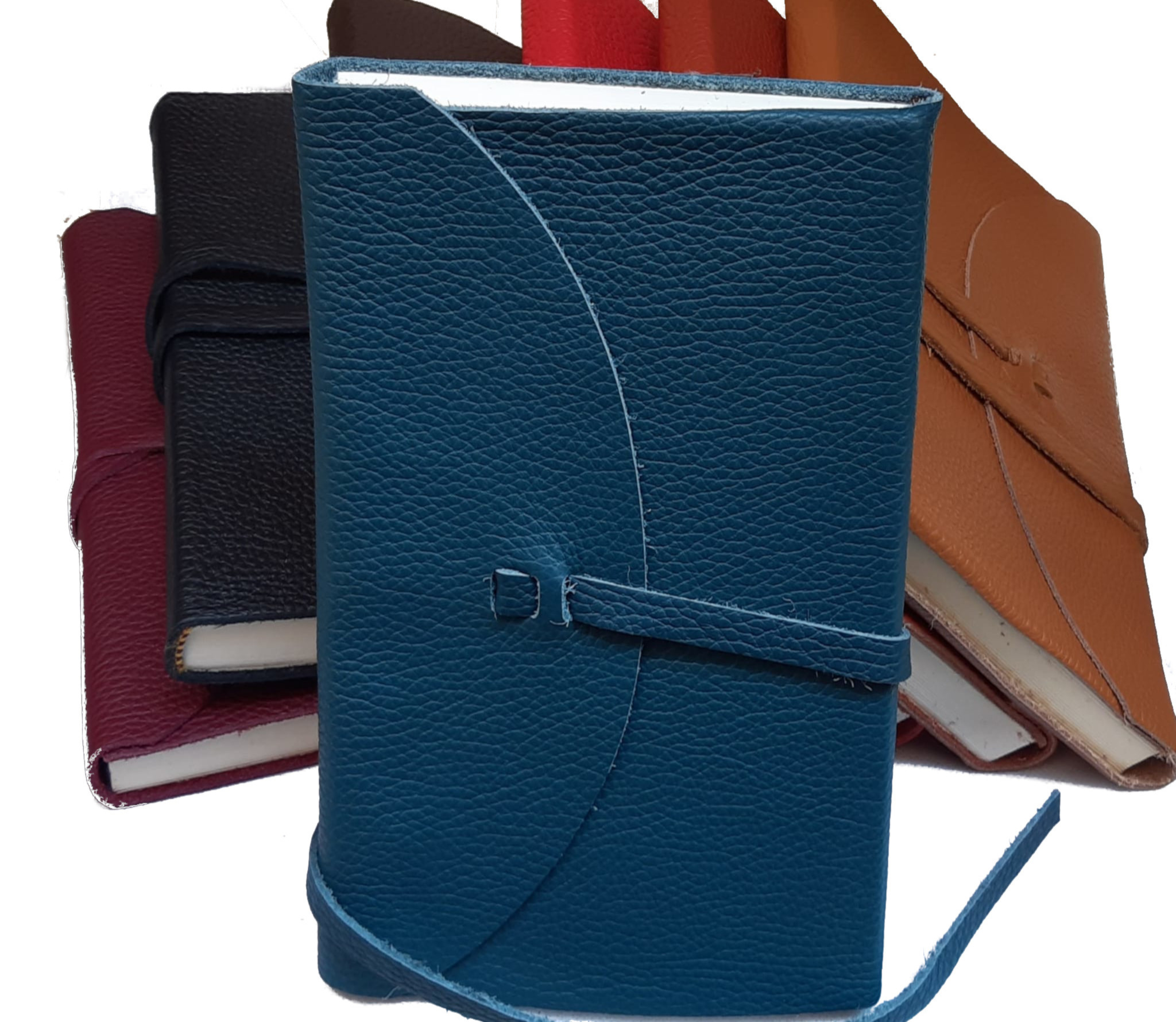 Libro firma in pelle “POETA”– chiusura con baltina in pelle e laccio - immagine 2