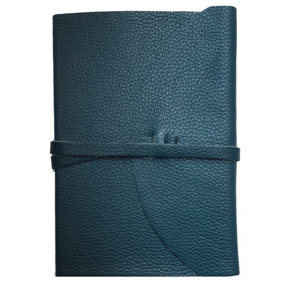 Libro firma in pelle “POETA”– chiusura con baltina in pelle e laccio - immagine 4