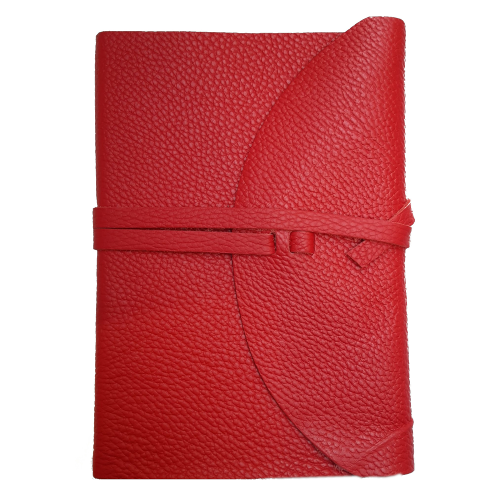 Libro firma in pelle “POETA”– chiusura con baltina in pelle e laccio - immagine 3