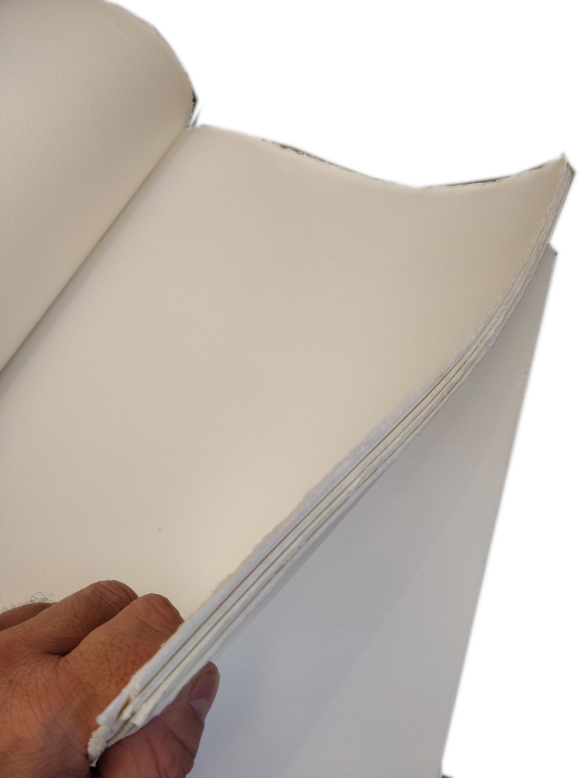 Libro firma in pelle “RUSTICO”– in Carta di Amalfi, chiusura con baltina in pelle e laccio - immagine 14