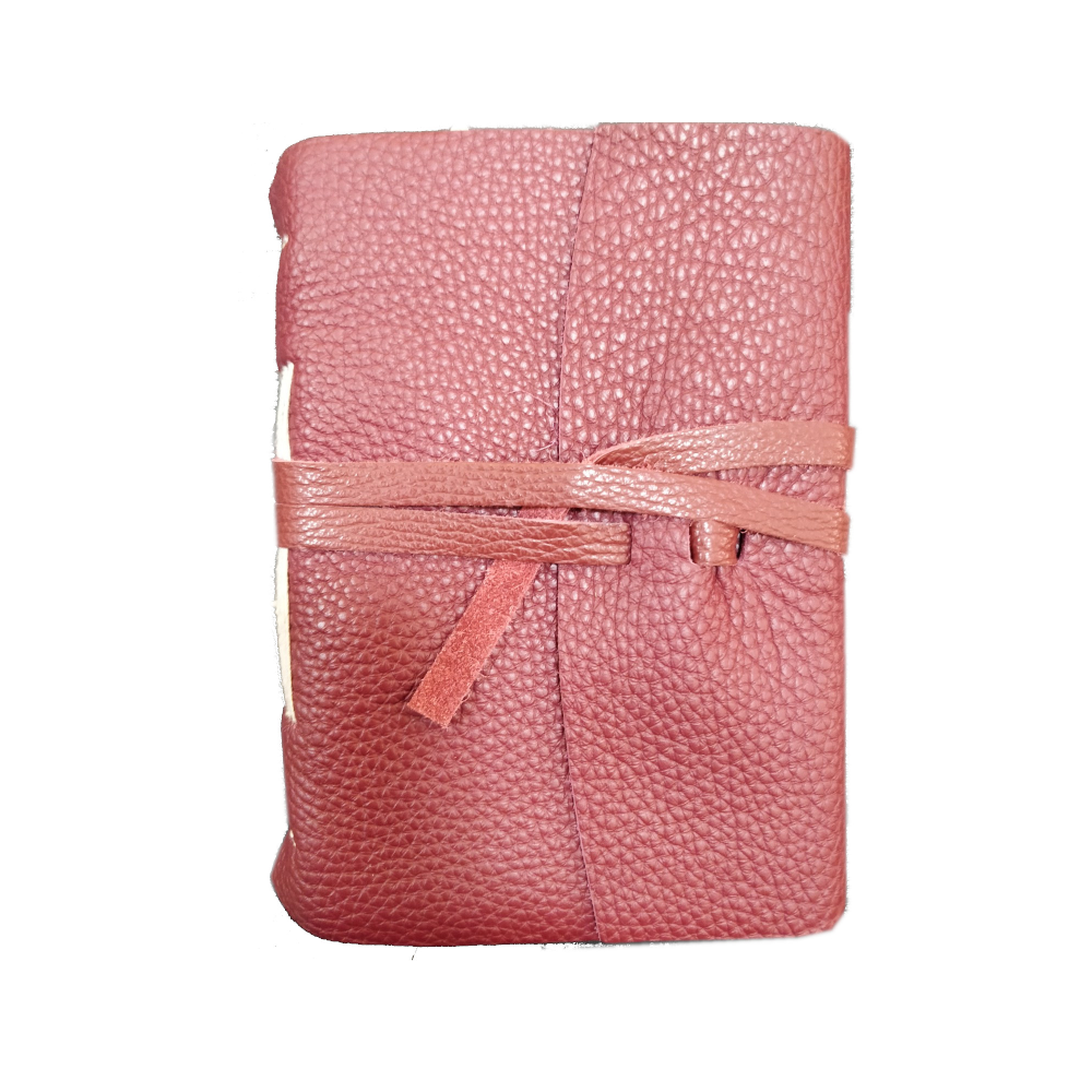 Diario in pelle “MICHELANGELO” – in carta semi-artigianale colorata, con orli sfrangiati a mano e quindi frastagliati. - immagine 18