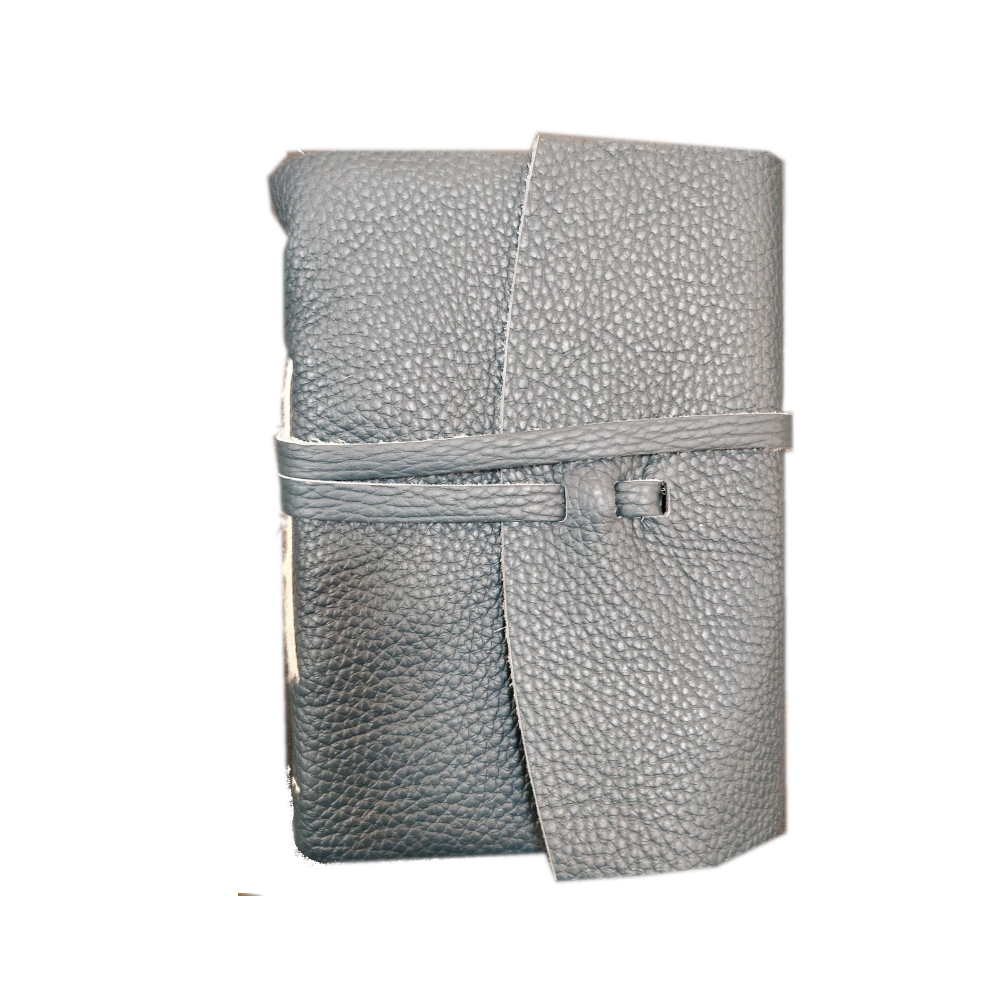 Diario in pelle “MICHELANGELO” – in carta semi-artigianale colorata, con orli sfrangiati a mano e quindi frastagliati. - immagine 20