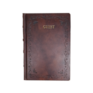 “LIBRO GUEST IN PELLE” – copertina rigida