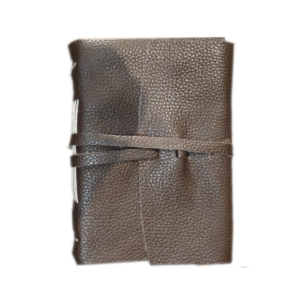 Diario in pelle “MICHELANGELO” – in carta semi-artigianale colorata, con orli sfrangiati a mano e quindi frastagliati. - immagine 14