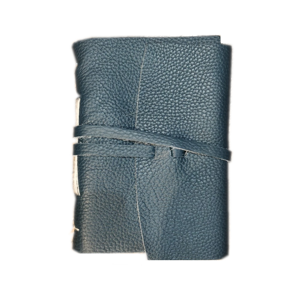 Diario in pelle “MICHELANGELO” – in carta semi-artigianale colorata, con orli sfrangiati a mano e quindi frastagliati. - immagine 15