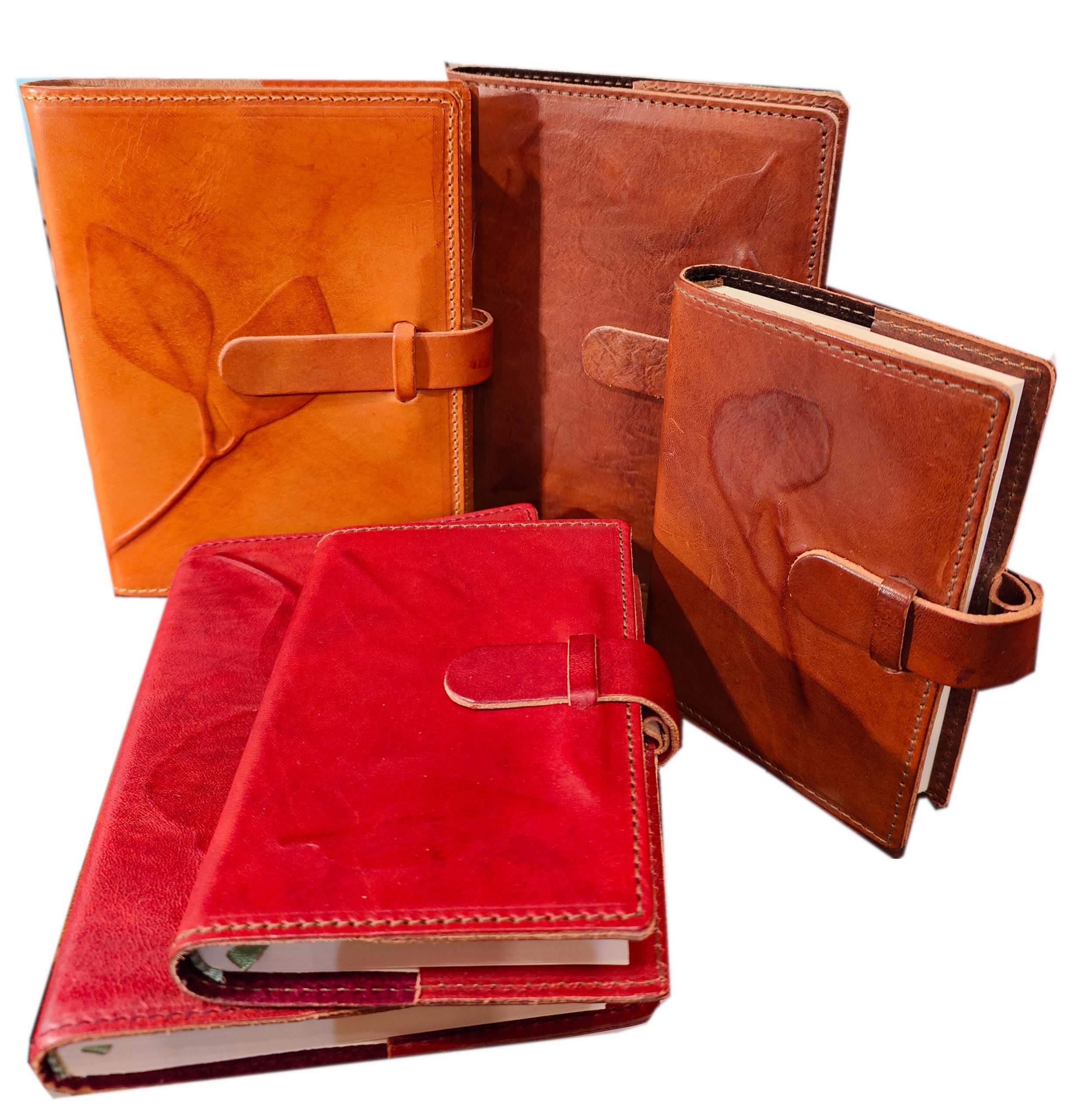 Diario in pelle “Foglie” INTERCAMBIABILE – Semi morbida - Image 4