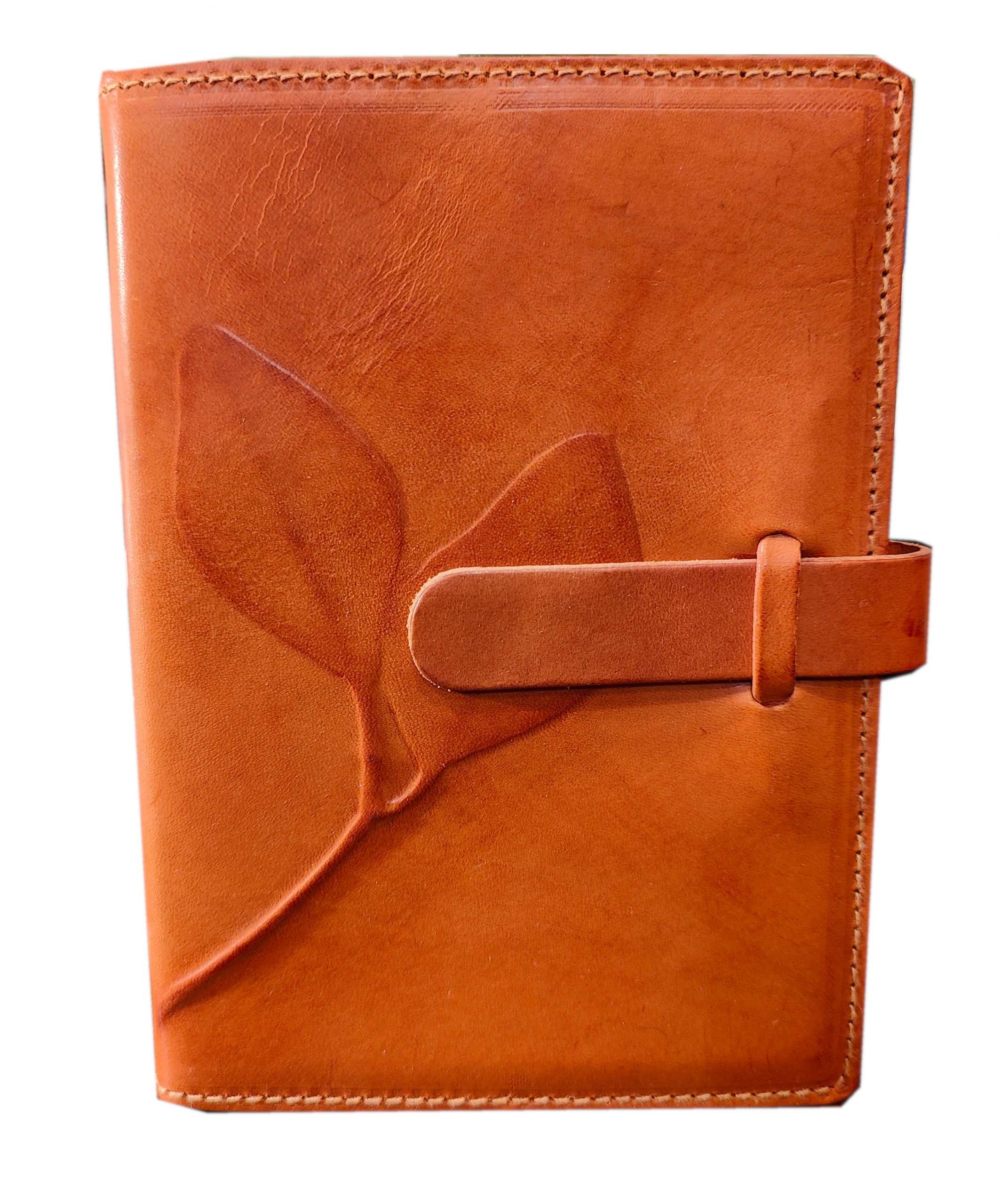 Diario in pelle “Foglie” INTERCAMBIABILE – Semi morbida - Image 5