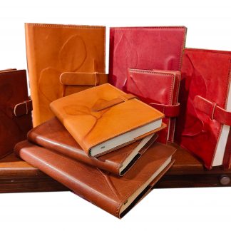 Diario in pelle “Foglie” INTERCAMBIABILE – Semi morbida