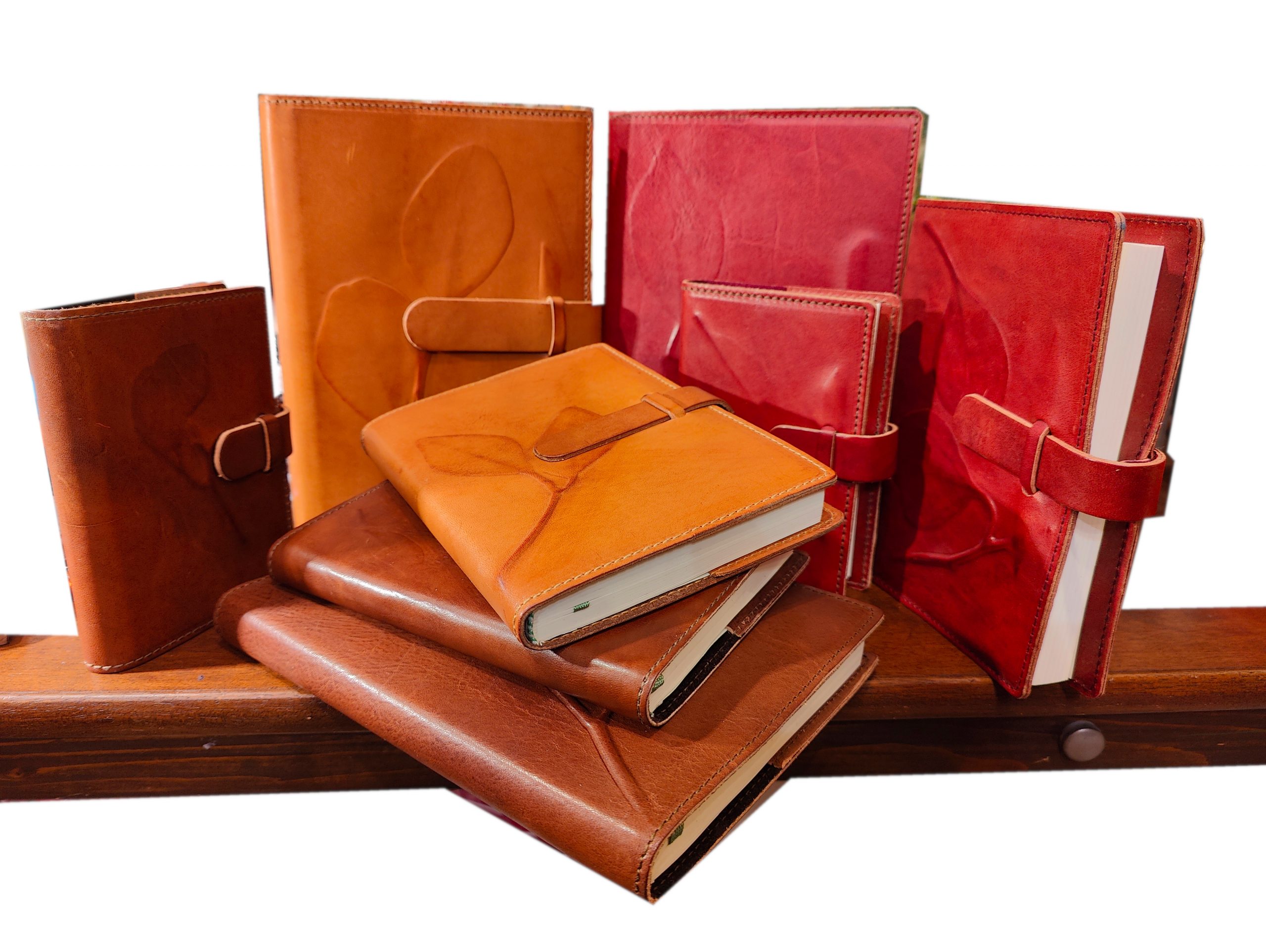 Diario in pelle “Foglie” INTERCAMBIABILE – Semi morbida