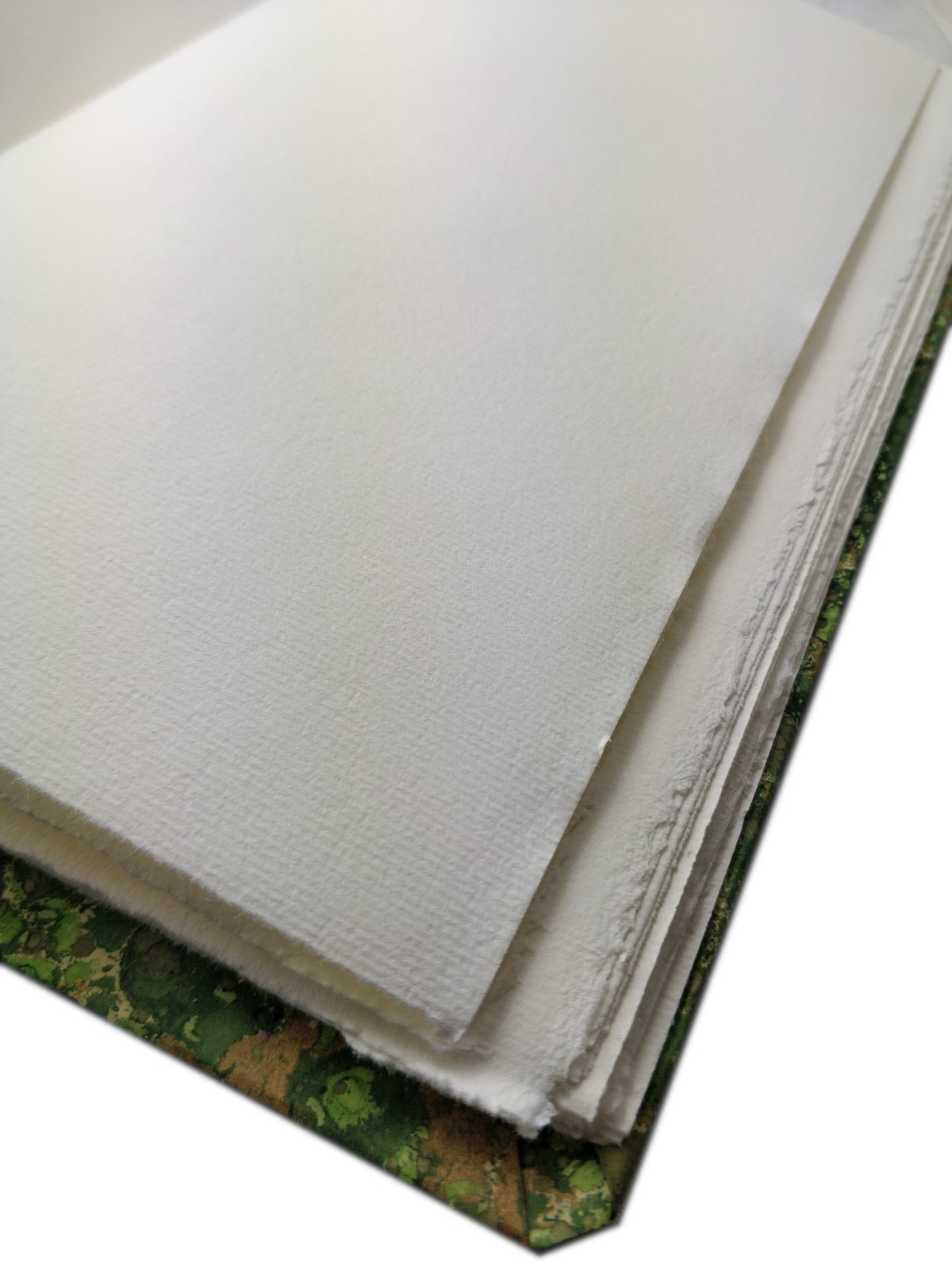 QUADERNO "RAFFAELLO" in Carta Marmorizzata e Pelle, interno in Carta di Amalfi fatta a mano - Image 9