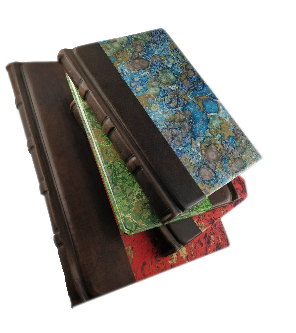 QUADERNO "RAFFAELLO" in Carta Marmorizzata e Pelle, interno in Carta di Amalfi fatta a mano - Image 22