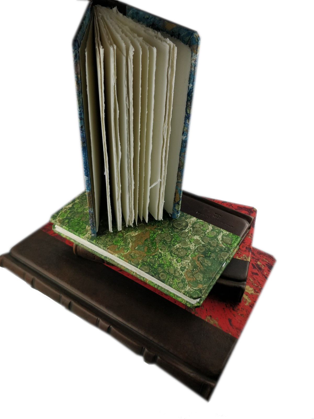 QUADERNO "RAFFAELLO" in Carta Marmorizzata e Pelle, interno in Carta di Amalfi fatta a mano - Image 24