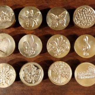 SIGILLI PER CERALACCA in ottone cm. 2 Ø  con simbolo