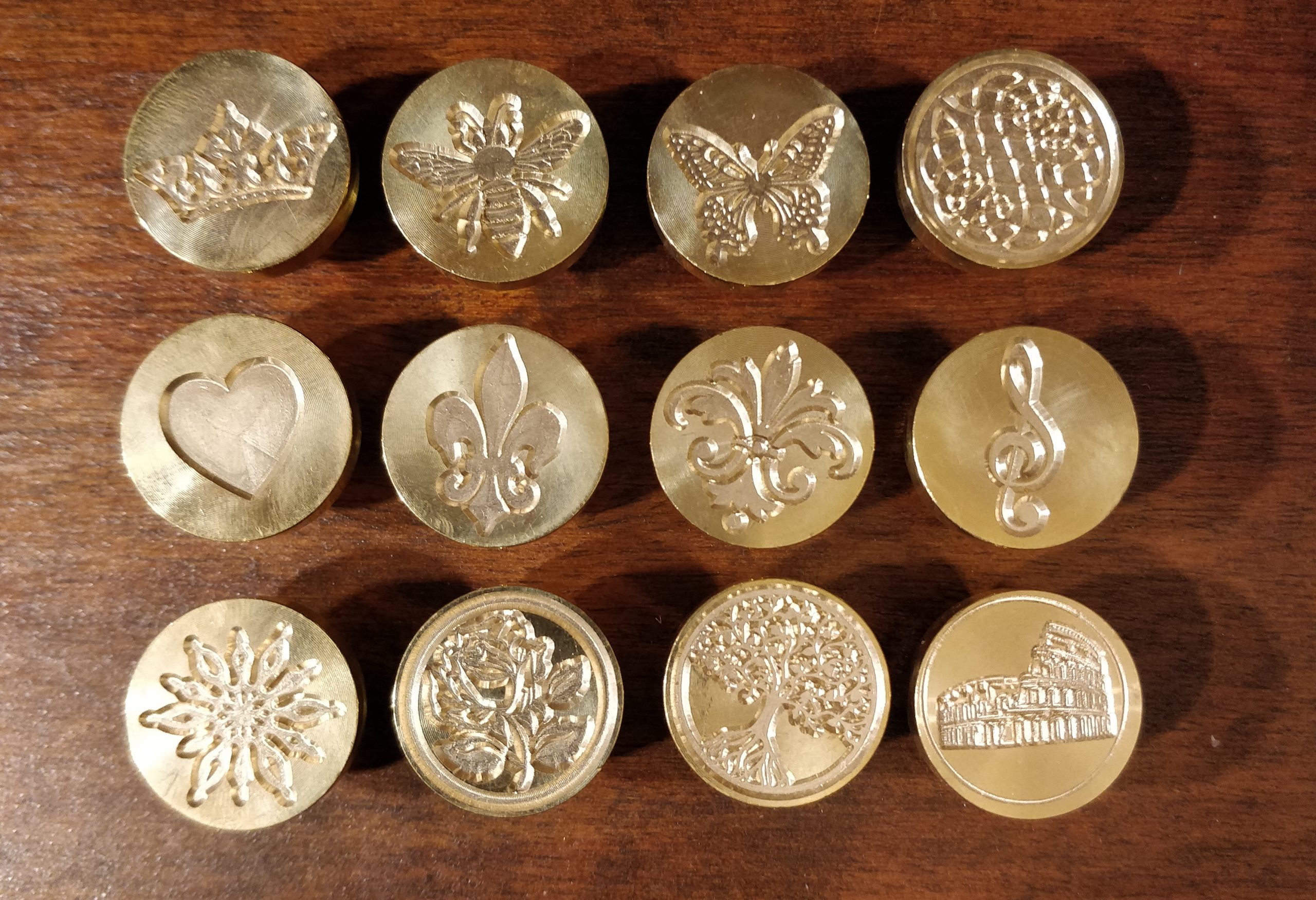 SIGILLI PER CERALACCA in ottone cm. 2 Ø "SET BASE" - Image 15