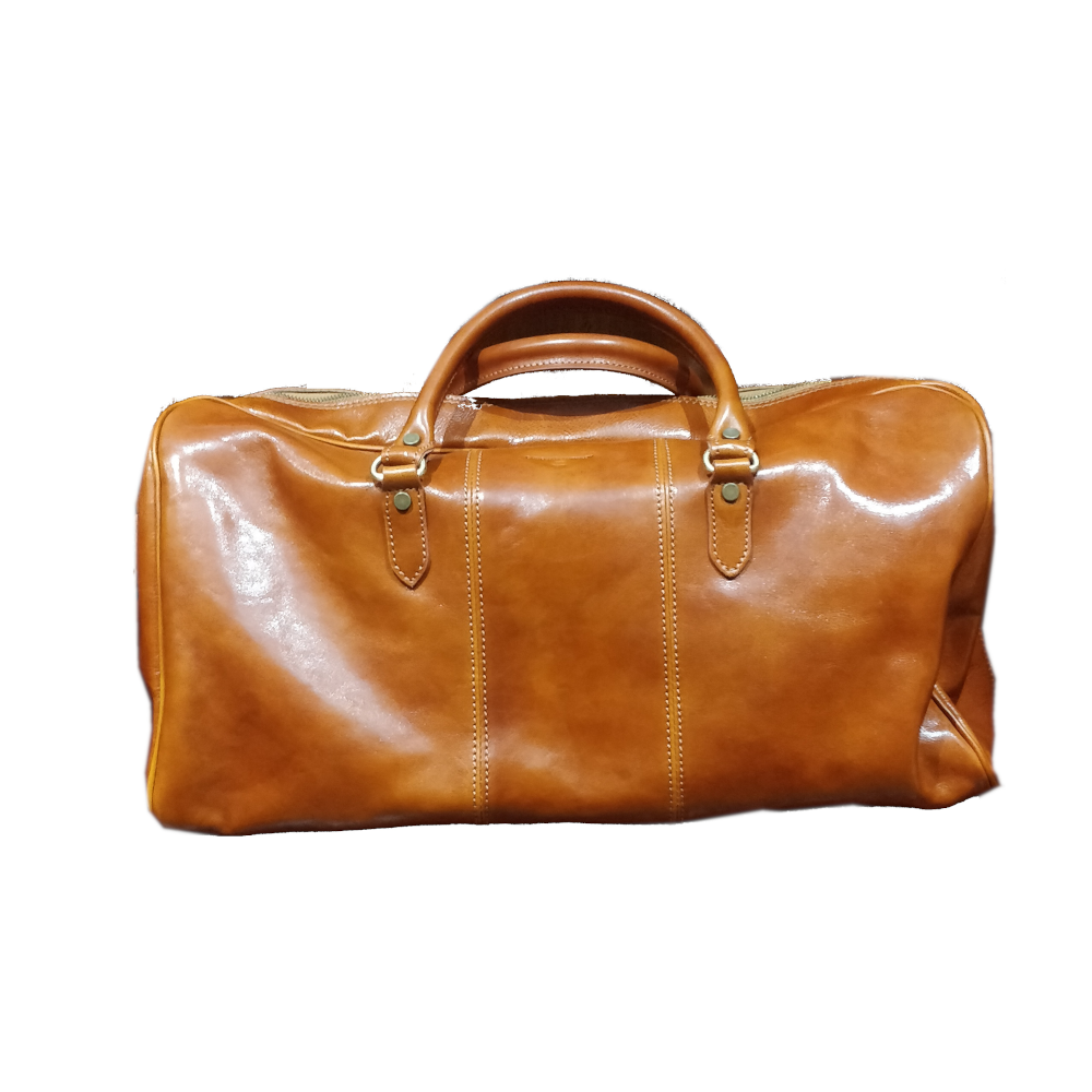 BORSONE DA VIAGGIO IN PELLE “GIANICOLO” unico scomparto interno