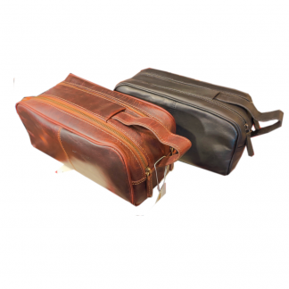 “MURA ROMANE” TROUSSE DA TOILETTE UNISEX IN PELLE