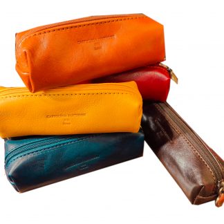 ASTUCCIO IN PELLE CON CHIUSURA ZIP