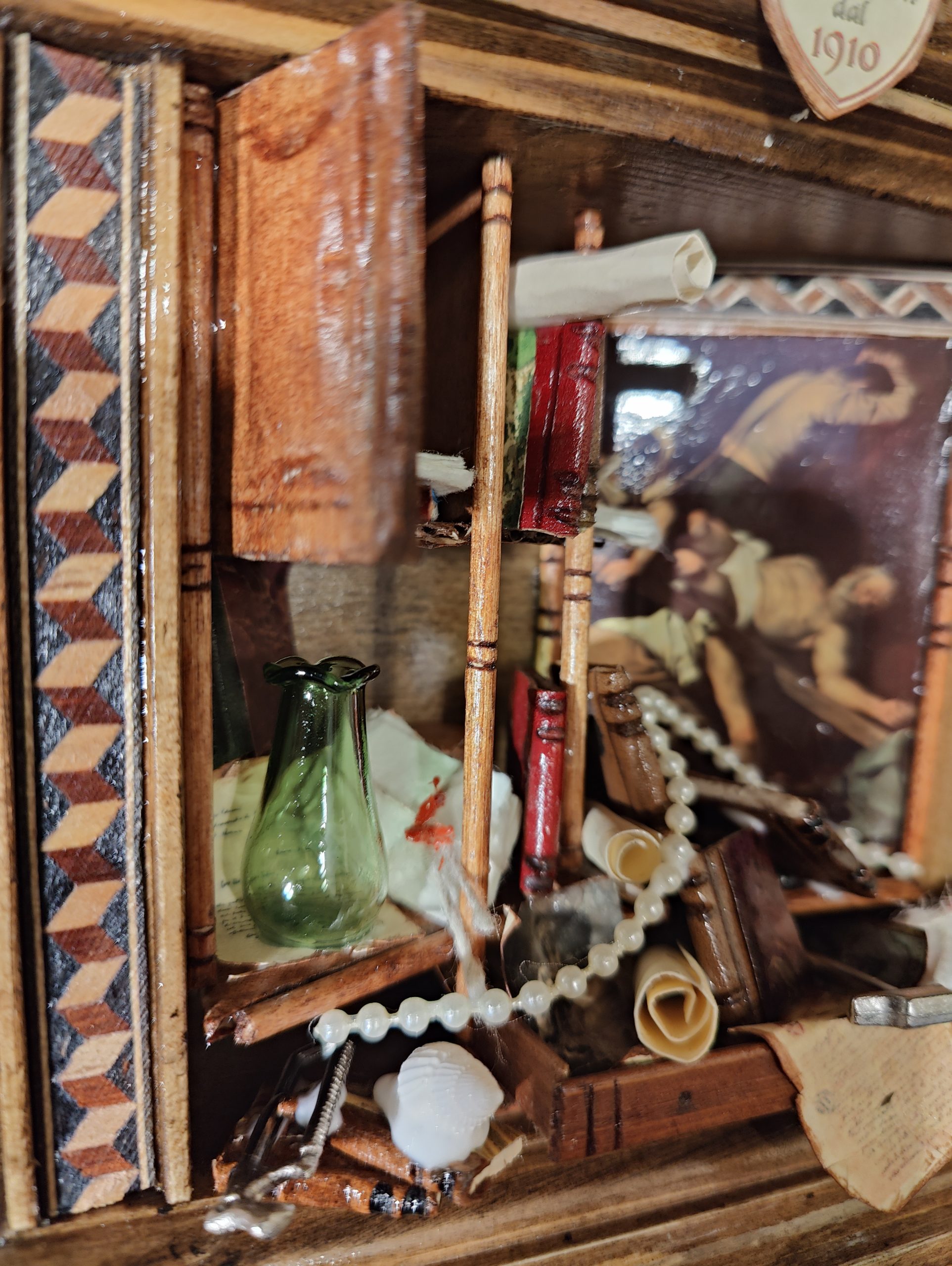 LIBRERIA IN MINIATURA "01-022023" (Crocifissione di San Pietro - Caravaggio) - Image 5