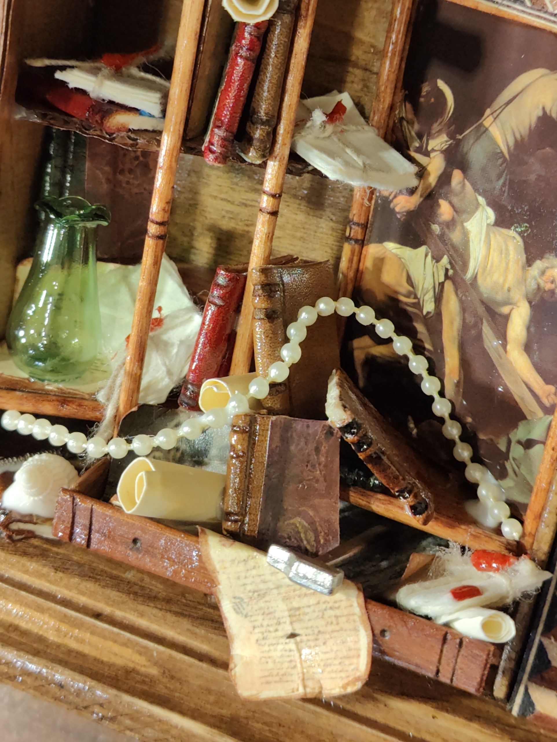 LIBRERIA IN MINIATURA "01-022023" (Crocifissione di San Pietro - Caravaggio) - Image 7