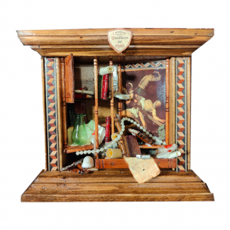 LIBRERIA IN MINIATURA "01-022023"  (Crocifissione di San Pietro - Caravaggio)